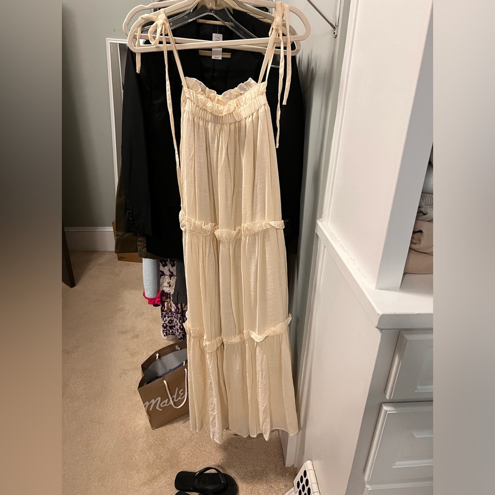 Cream light weight summer dress